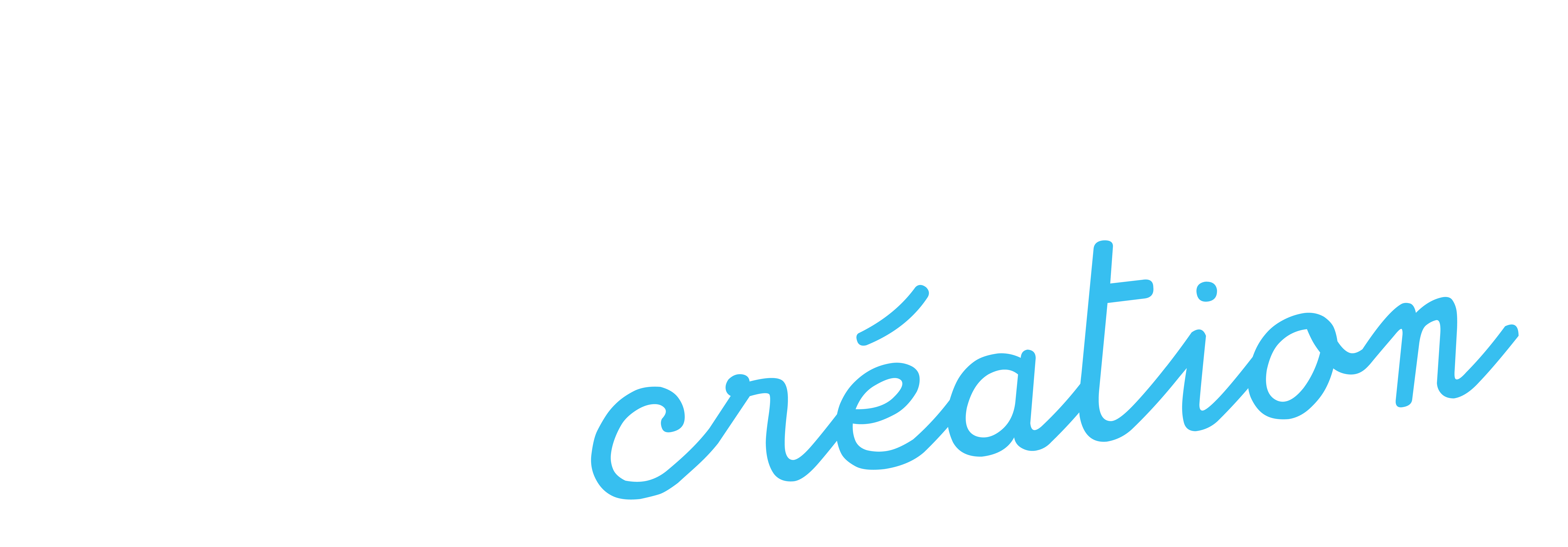 Logo Peluche Création blanc