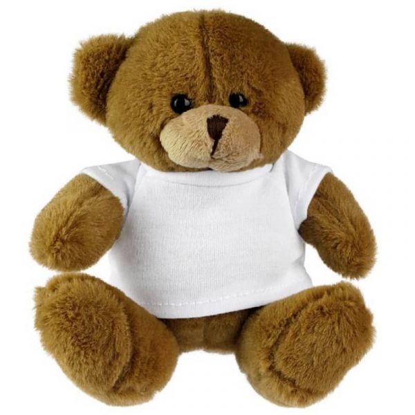 ours en peluche brun avec t shirt à personnaliser