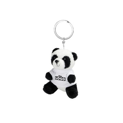 panda en peluche porte-clés personnalisable