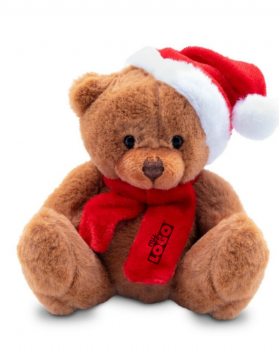 Peluche Tilou personnalisable pour Noël avec logo