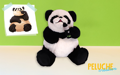 Peluche sur-mesure Panda Comunica Concept