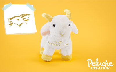 Peluche sur-mesure pour l’hôtel la Chèvre d’Or