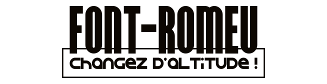 Logo ville de Font Romeu, client de Peluche Création