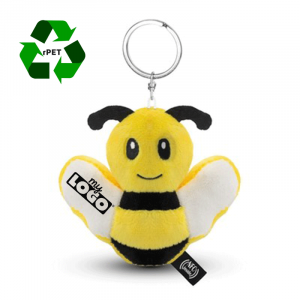 Le porte clé Mireille L'abeille en matière RPET à personnaliser