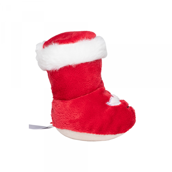 personnalisable botte rouge peluche de noel