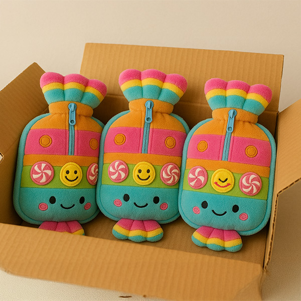 échantillons bouillottes livraison vérification avant production - produit sur mesure