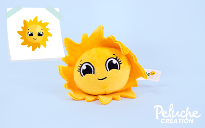 Peluche a forma di sole personalizzato – Veles Energies