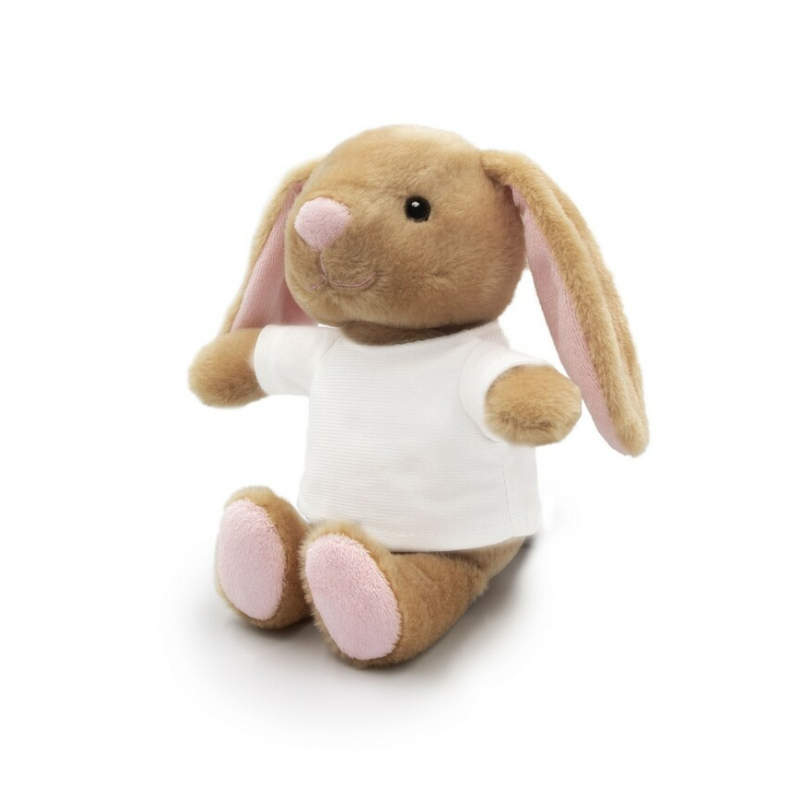 peluche lapin brun à personnaliser pour pâques