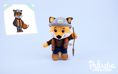 Peluche sur mesure Oscar le Renard &ndash; France Environnement