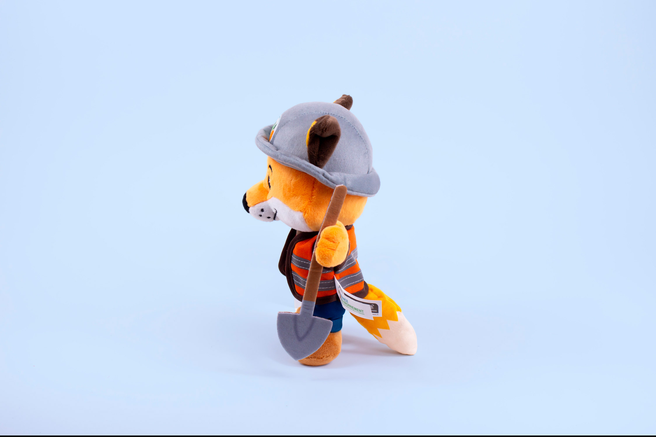 peluche renard réalisée sur mesure