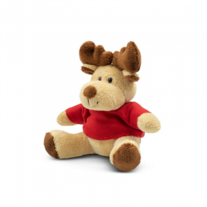magnificent reindeer in a customizable red t-shirt