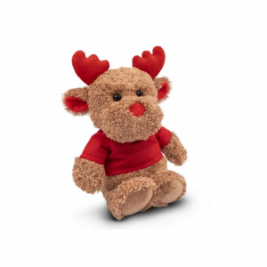 Magnificent reindeer in a red t-shirt, ready to be personalized